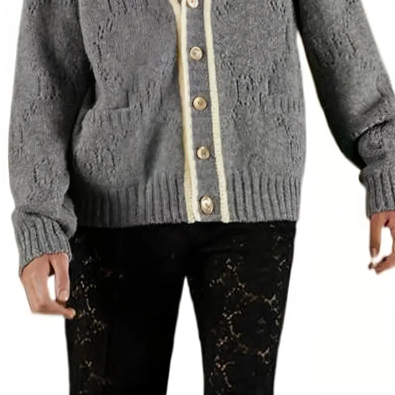 GUCCI Sweaters Men Gray-4