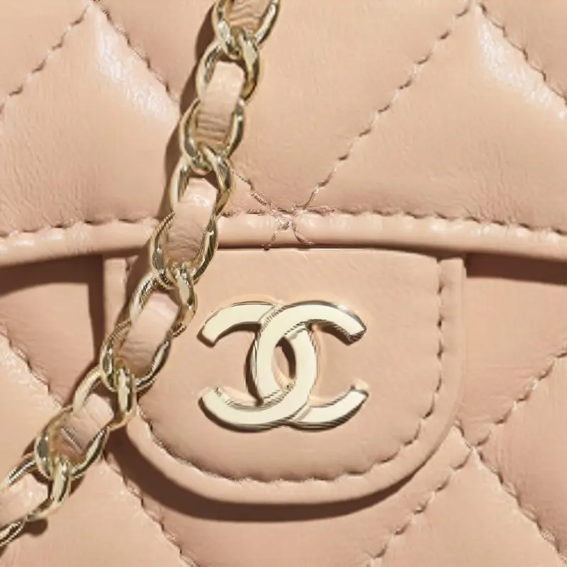 CHANEL Classic Flap CF Sheepskin & Metal Evening Bag, Wallet, Chain Bag, Shoulder Bag, Crossbody Bag Women's Light Pink-4