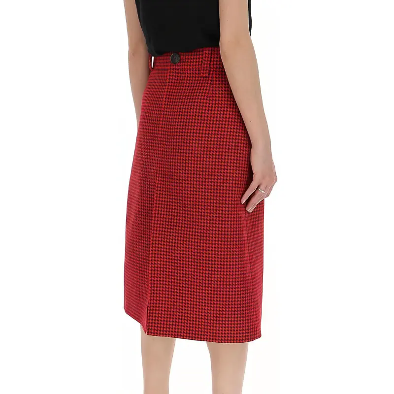 Balenciaga Casual Long Skirts Women's Red-2