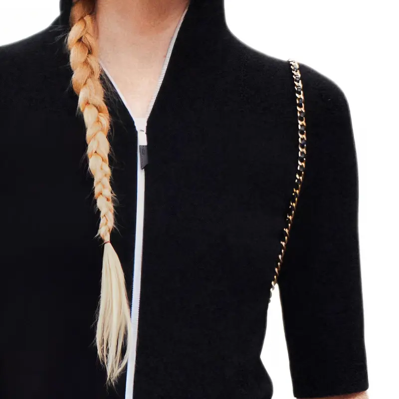 CHANEL Short-Sleeved Dresses Women's Black-4