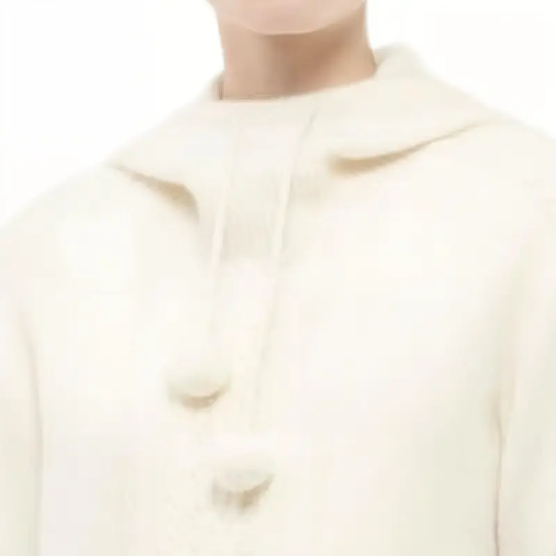 CHANEL Cashmere Sweater Women's White-1