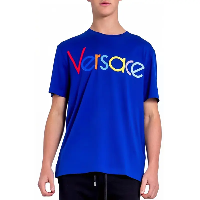 VERSACE T Shirts Men Blue-2