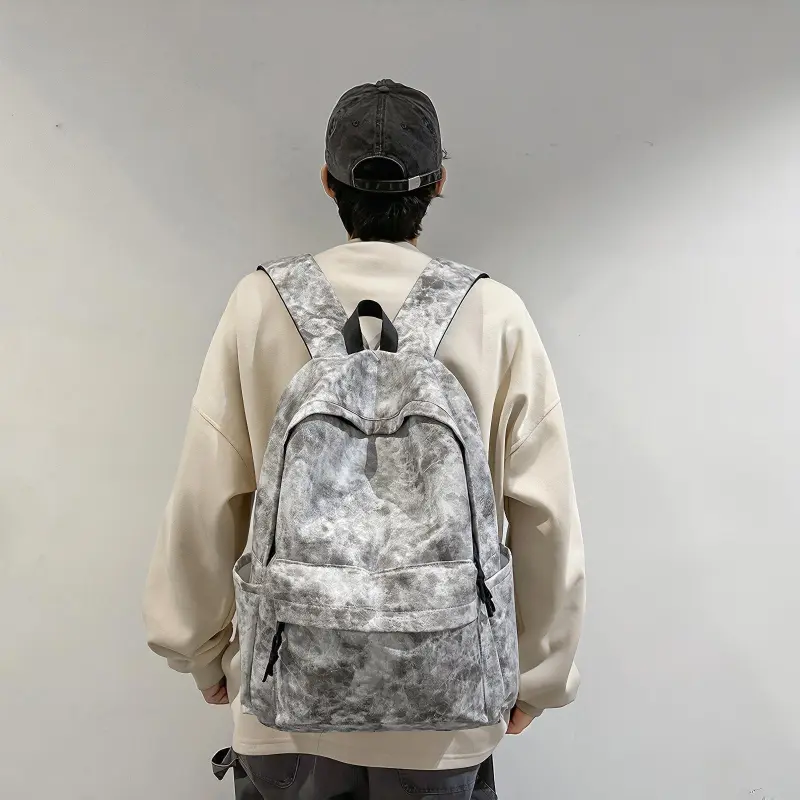 ResNonverba PU Backpack Men's Multicolor-4
