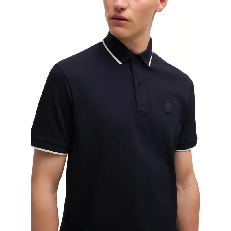 HUGO BOSS Logo Embroidered Polo Shirt-4