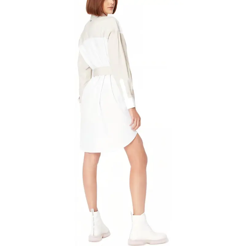 ARMANI EXCHANGE Long Sleeved Dresses Women's White-3