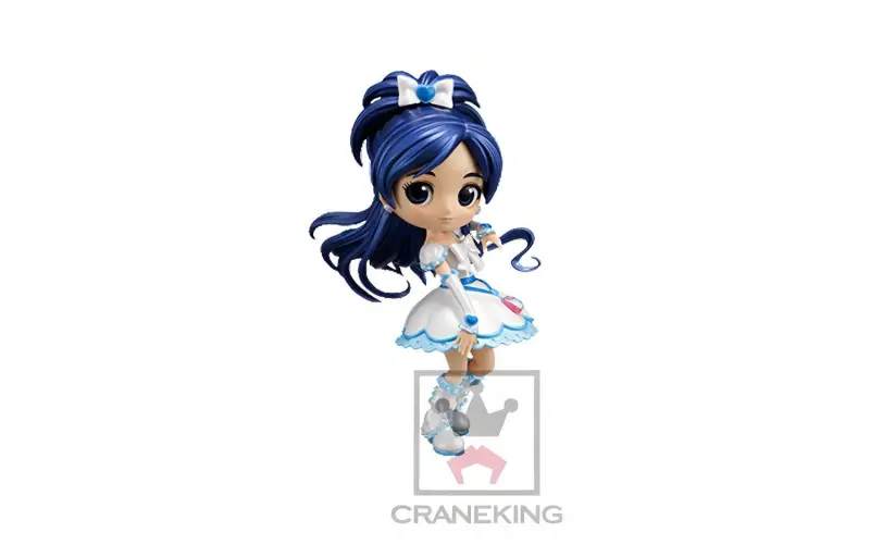 BANPRESTO Glass Factory Qposket Collection, Pretty Cure Girlish, White, 14cm Chibi Figures-4
