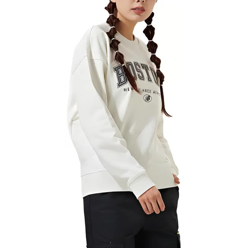 New Balance Sweatshirt Women's Ivory White-4