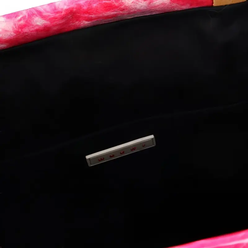 MARNI Logo Patch Shearling Tote Bag-5