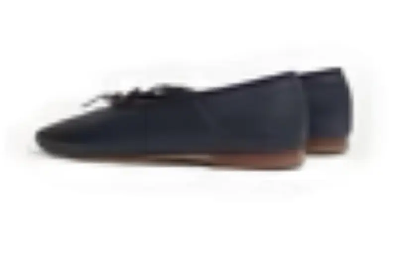 MANSUR GAVRIEL Bow-detail Denim Ballerina Shoes-2