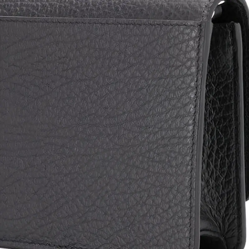 Maison Margiela Calfskin Chain Bag, Shoulder Bag, Crossbody Bag, Wallet Women's Black-2