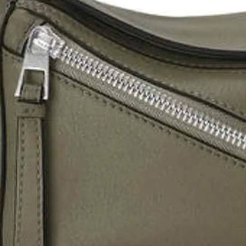 LOEWE Puzzle Bumbag In Classic Calfskin Mini Khaki Green-4