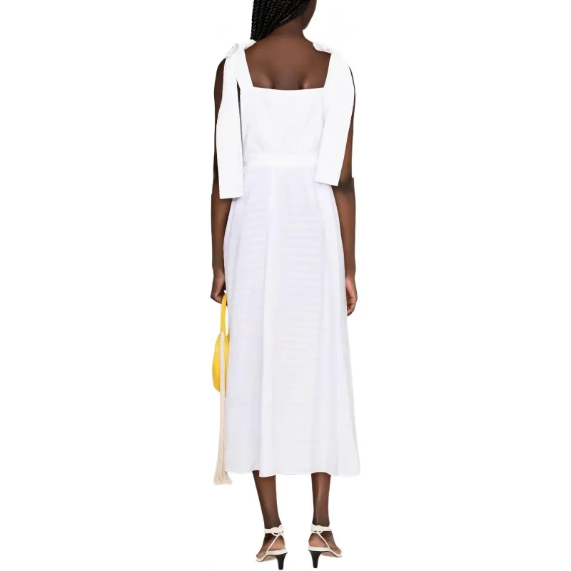 MSGM Bow detail Midi Dress-2