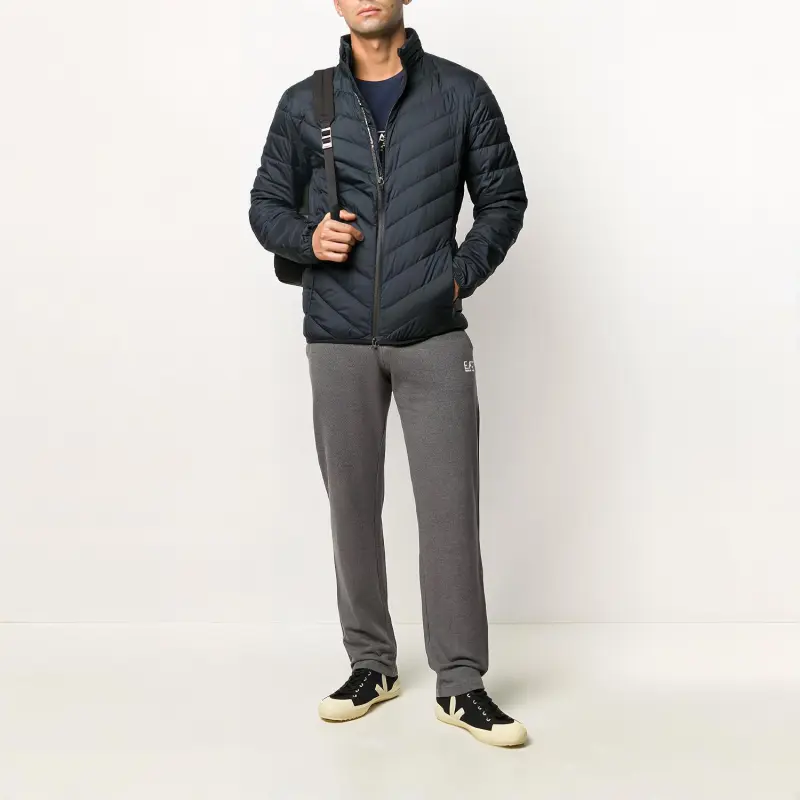 EMPORIO ARMANI EA7 Down Jacket Men's Night Blue-2