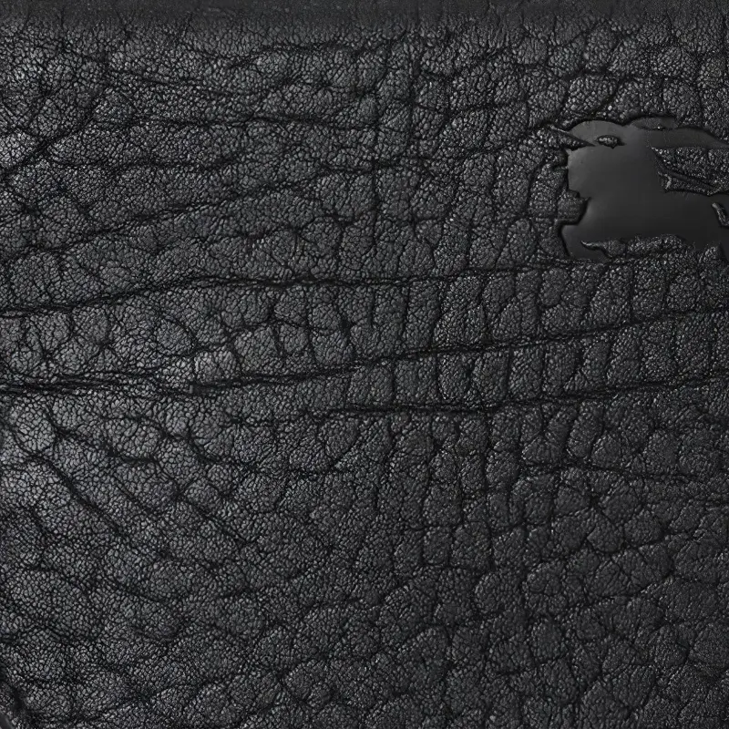 Burberry Textured Calfskin Card Holder Women's Black-3