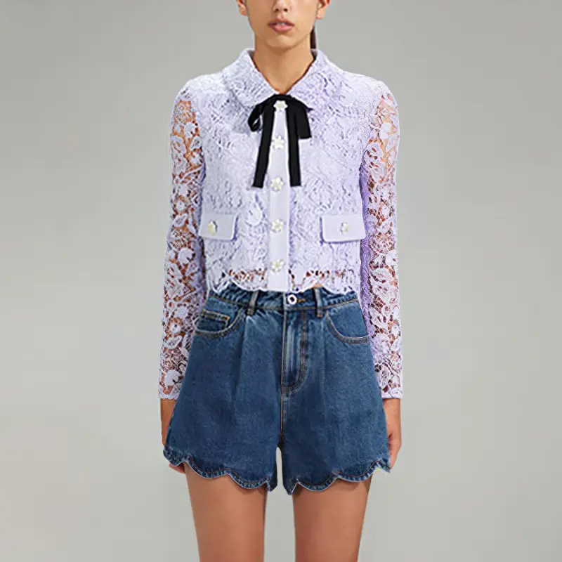 Self portrait SS23 Shirts Women's Lilac-2