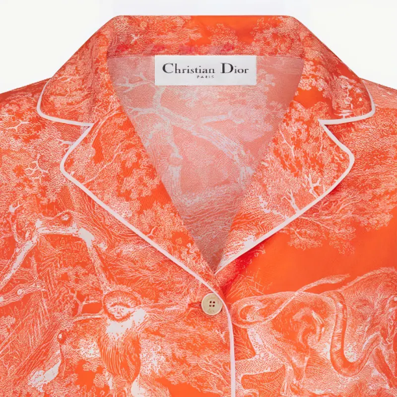 DIOR Quarterly New Products Shirts Women's Orange-4