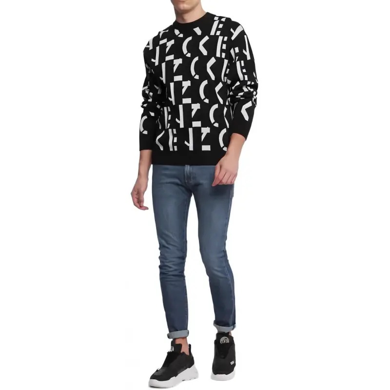 KENZO Letter Logo SS22 Sweater Men's Black-2