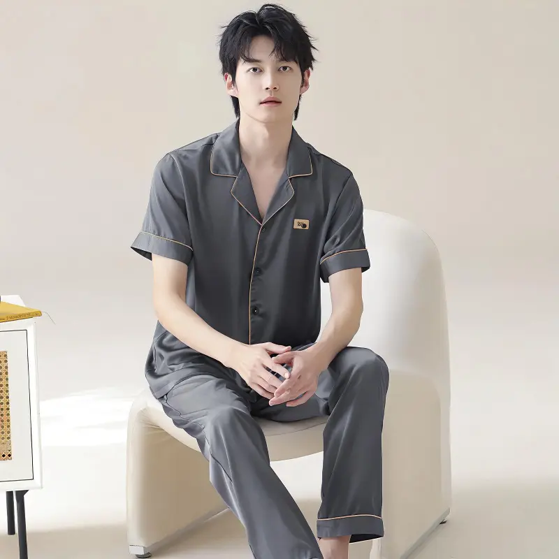 WANANNI Pajama Set Men's Dark Gray-1