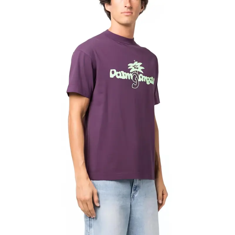 PALM ANGELS Logo-print Organic Cotton T-shirt-2