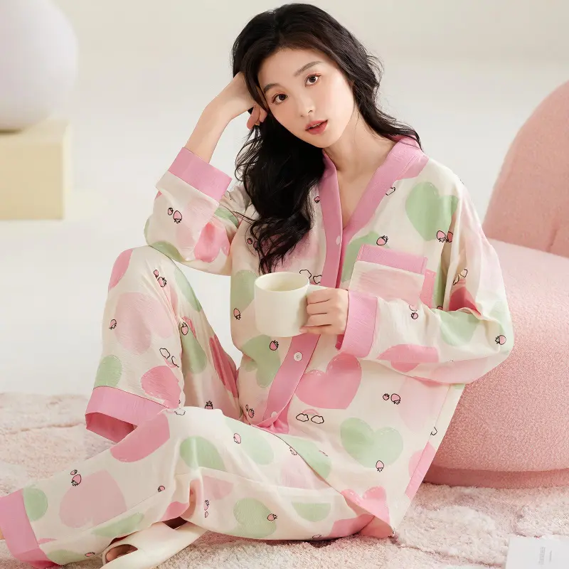 WANANNI Pajama Set Women's Pink-6