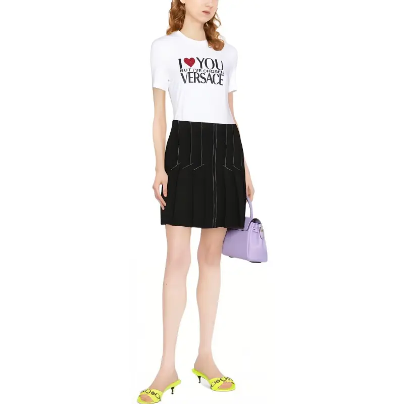 VERSACE I Love You T Shirt 'Optical White'-1