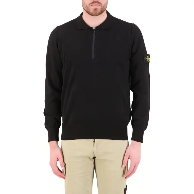 STONE ISLAND Polo Shirt Men's Black-4