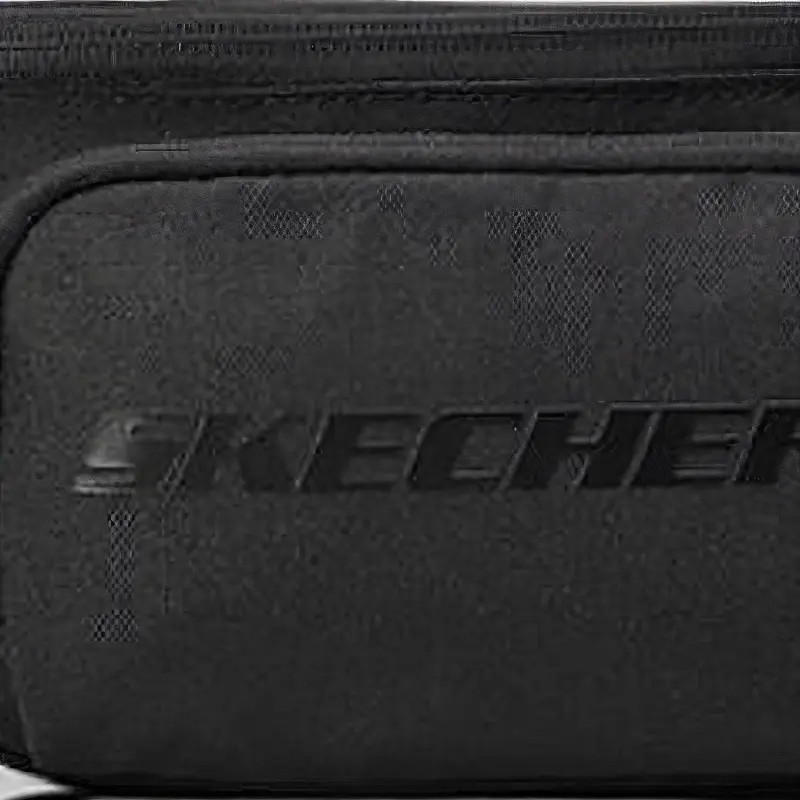 Skechers Fabric Cell Phone Pouch Fanny Pack Regular Unisex Carbon Black-4