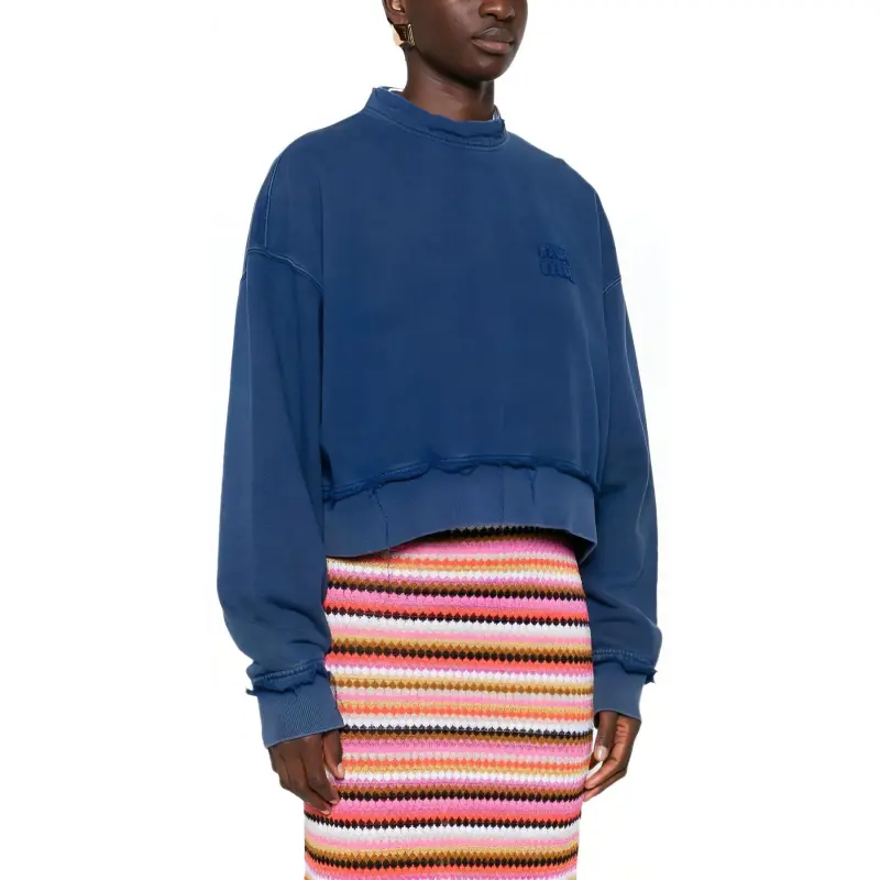 MIU MIU Sweatshirt Women's Blue-3