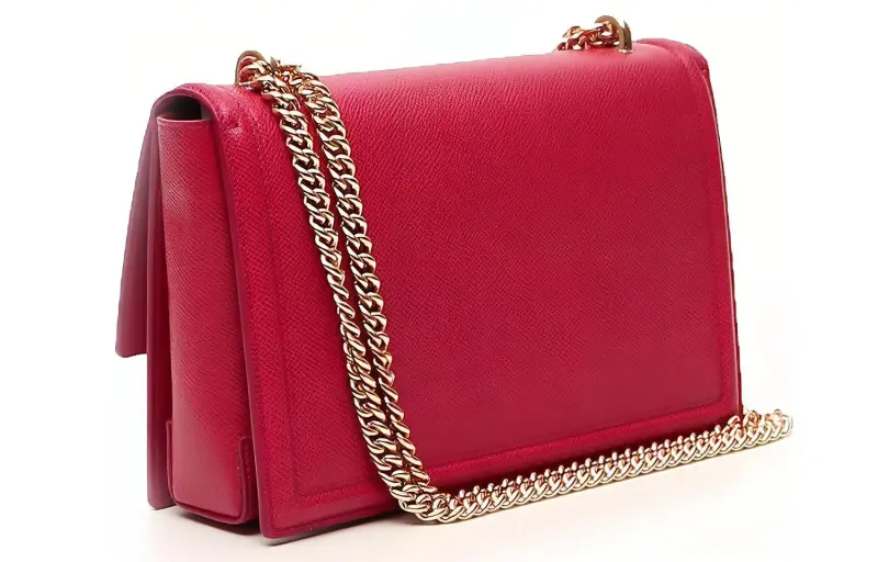 FERRAGAMO Leather Chain Bag, Shoulder Bag, Crossbody Bag Women's Red-2