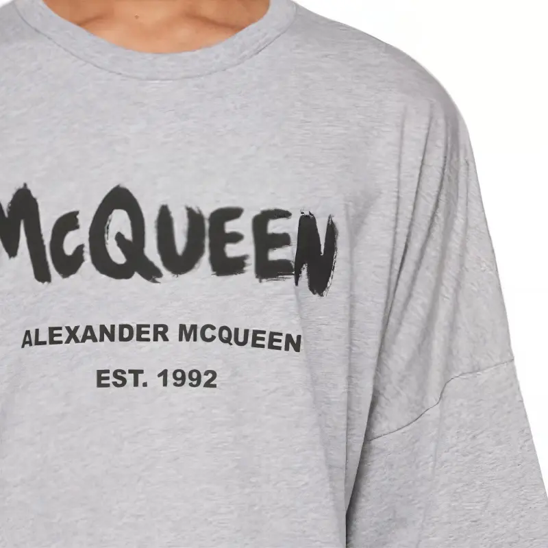 Alexander McQueen T Shirt Men's Gray-2