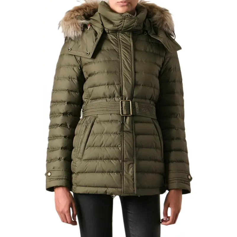 Burberry Jackets Coats Women's Green-1