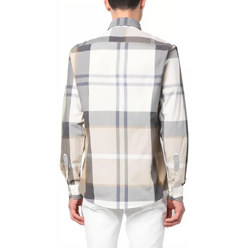 BARBOUR Long sleeve Plaid Cotton Shirt-1
