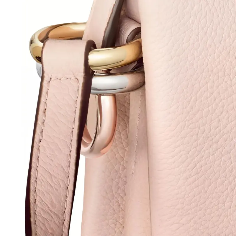 CARTIER Trinity Series Grain Calfskin Crossbody Bag, Shoulder Bag Mini Women's Light Pink-3