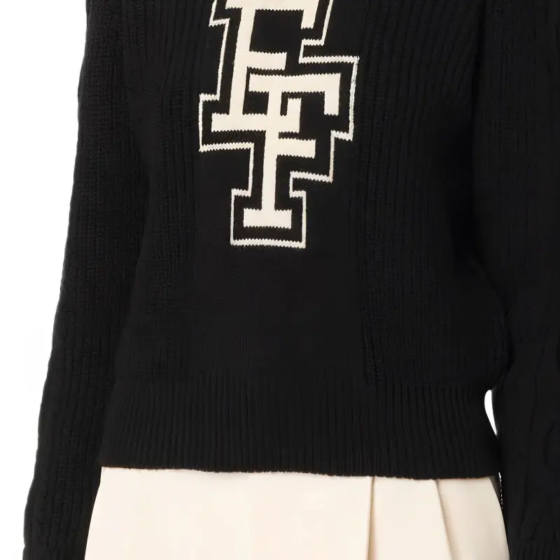 Elisabetta Franchi College Style Turtleneck Jumper-4
