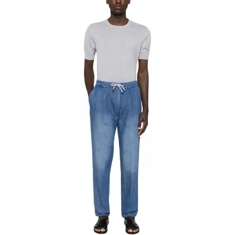Brunello Cucinelli Short Sleeved Ribbed Jumper-1