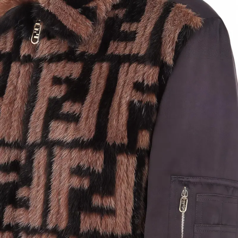 FENDI Ff Motif Cropped Bomber Jacket-2