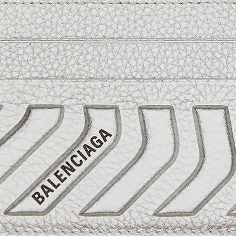 Balenciaga Car Card Holder Metallized Silver-3