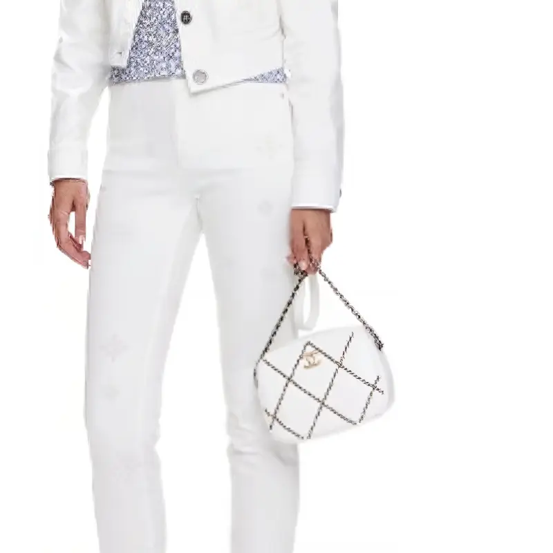 CHANEL Jeans Women's White-2