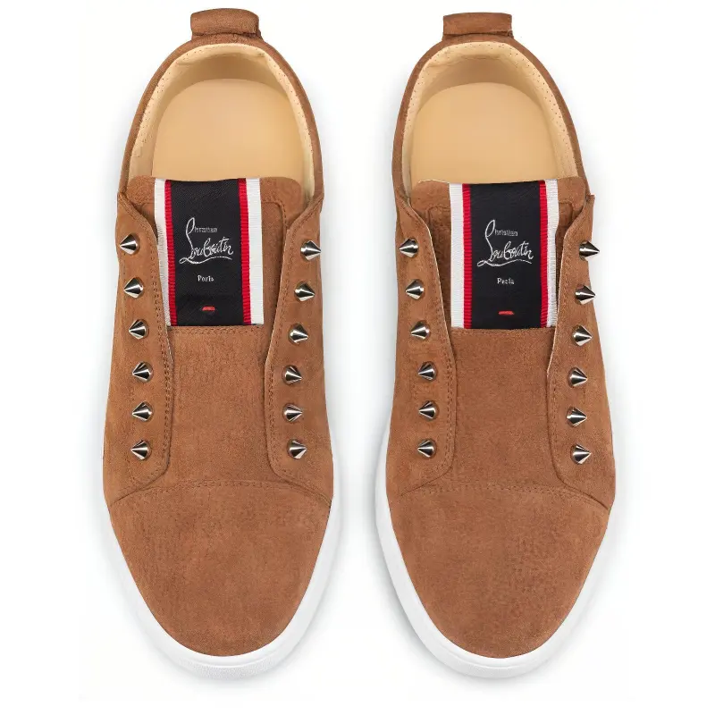 CL F.A.V Fique A Vontade Low Top Skateboard Shoes Men's Brown-3
