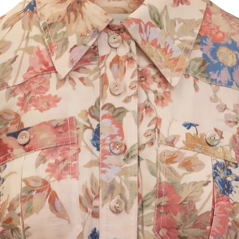 Zimmermann Floral Printed August Belted Mini Dress-6