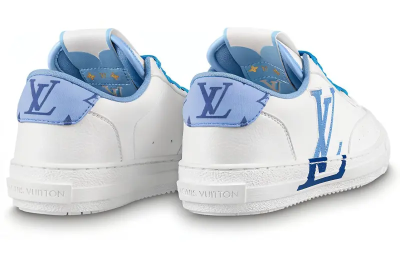 LOUIS VUITTON Charlie Sneakers 'White Blue' Women's-4