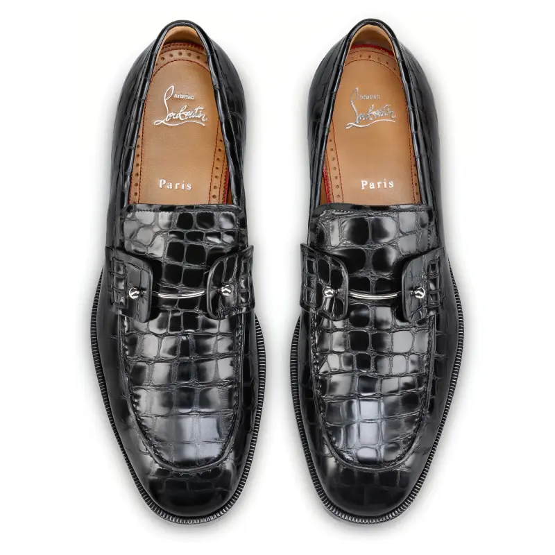 CL LUBOTING Chambelimoc Loafers Men's Black-3