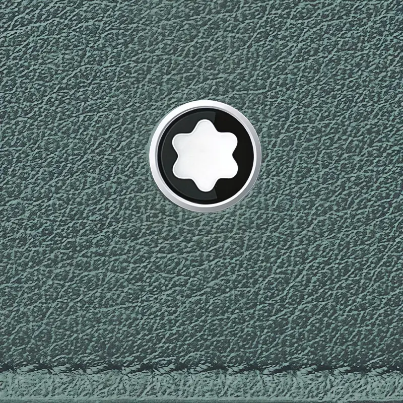 MONTBLANC Meisterstuck Grain Cow Leather Card Holder Men's Green-3