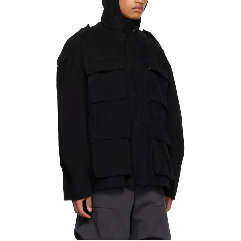 WE11DONE Jackets Coats Unisex Black-5