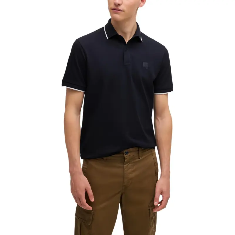 HUGO BOSS Logo Embroidered Polo Shirt-2