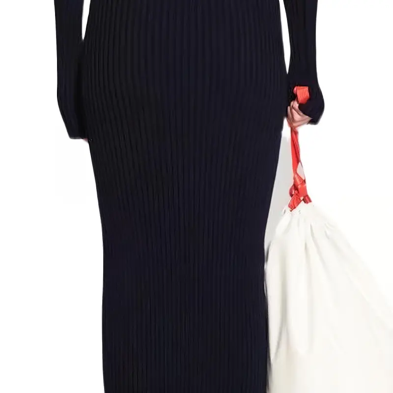 Balenciaga Ribbed Maxi Skirt-4