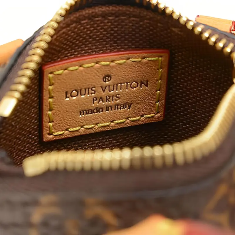 LOUIS VUITTON Bag Charm Speedy Monogram Brown-5