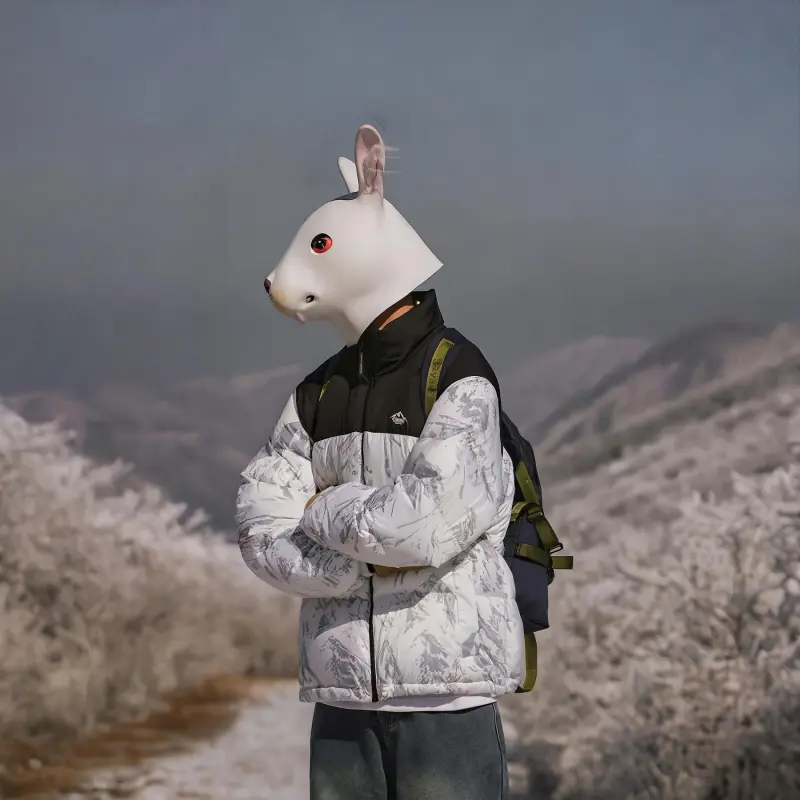 Rabbit House Down Jacket Unisex-4
