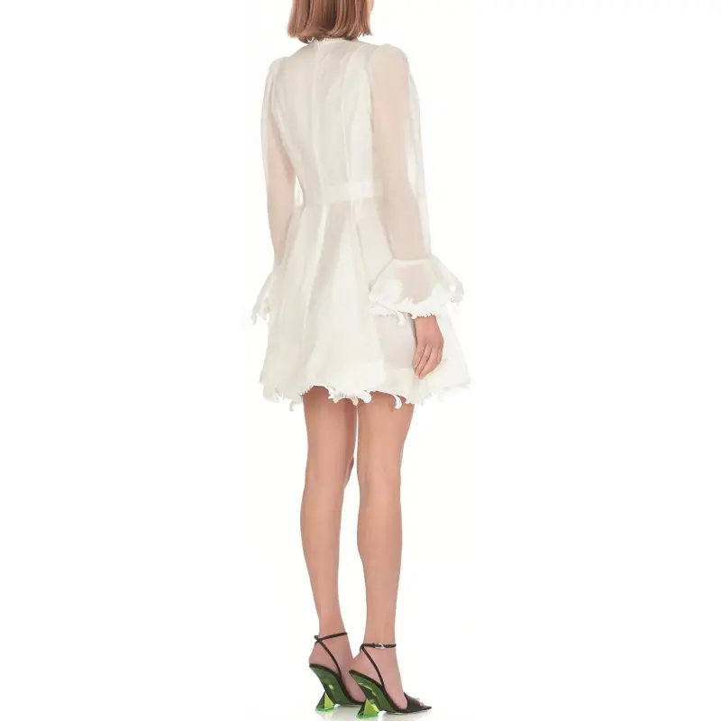 Zimmermann Long Sleeved Dresses Women's White-1