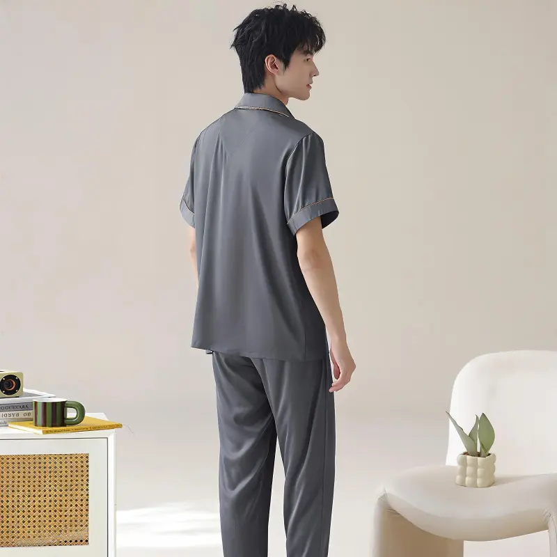 WANANNI Pajama Set Men's Dark Gray-7